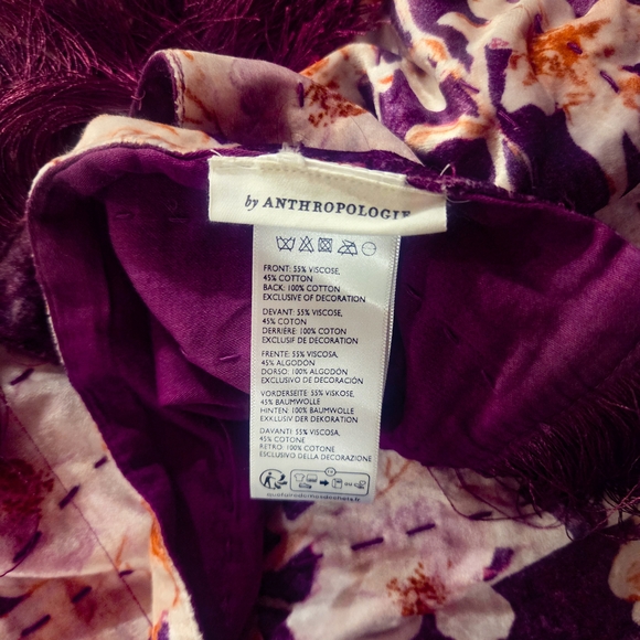 NEW Anthropologie Valentina Throw Blanket, Raspberry - Sold Out - SKU 93035566 - Picture 5 of 6